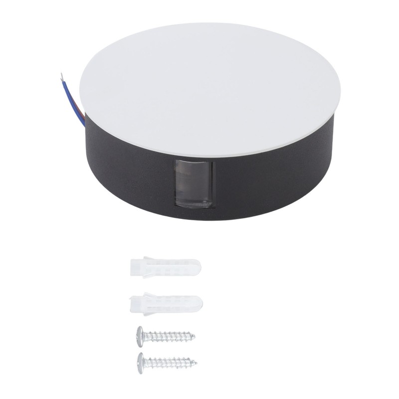 Wall Light Round Shape Aluminum Alloy 3 Beams Modern Wall