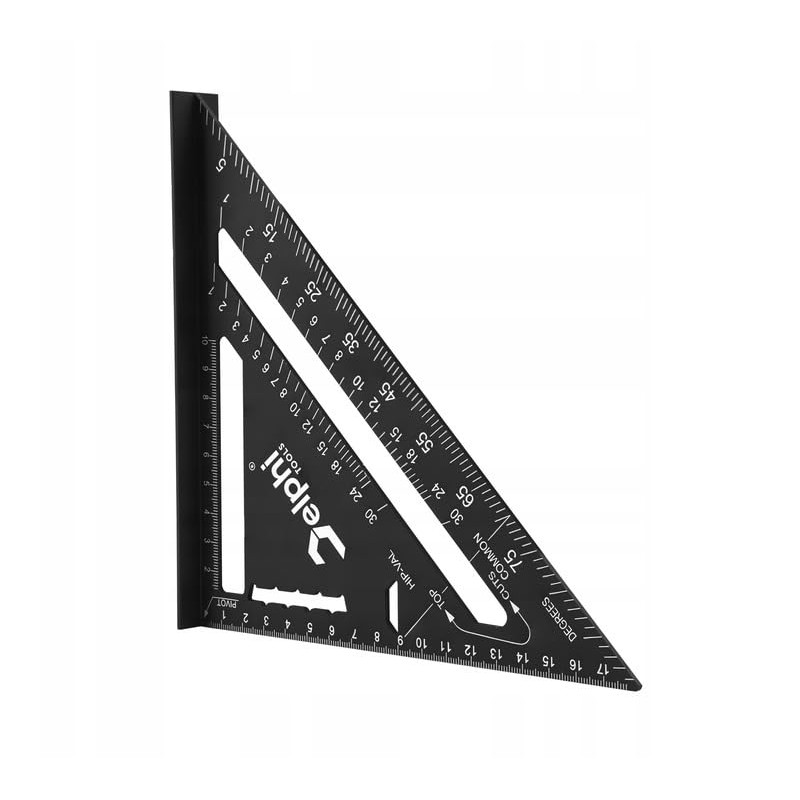 DELPHI Carpenter's Square 180 mm Professional 90° Angle Thickened Triangle
