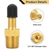 YELUN 1/4" NPT Tank Valve, Brass Schrader Valve for 1/4