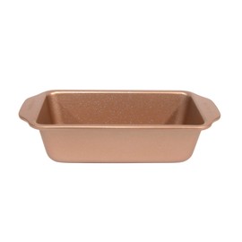 casaWare Loaf Pan 9 x 5-Inch Ceramic Coated Non-Stick (Rose Gold Granite)