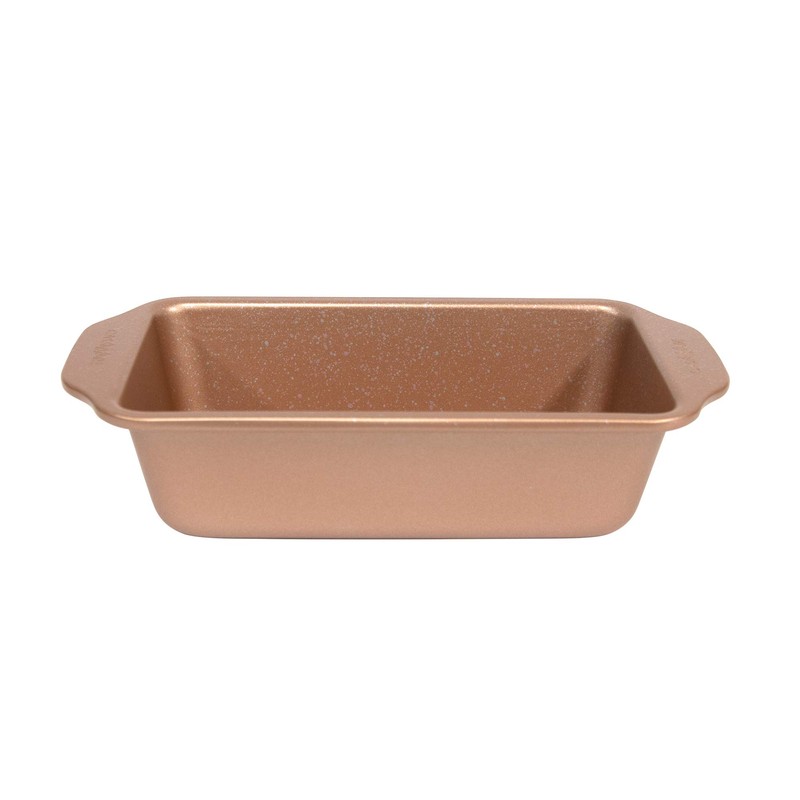 casaWare Loaf Pan 9 x 5-Inch Ceramic Coated Non-Stick (Rose