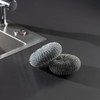 PARENCE – Set di 2 spugne in acciaio inox –