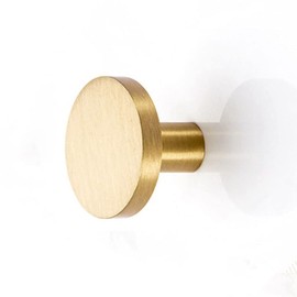 SagaSave Coat Hook, Brass Wall Mounted Coat Hook Heavy Duty Hanger for Wall Decorative Individual Cloth Hanging Towel Keys Hat (M4*25mm)