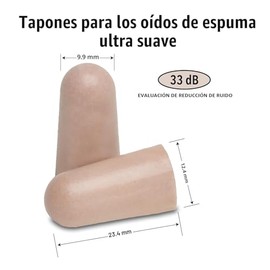 Mack's Tapones para los oídos de espuma ultra suave, 50 pares - NRR más alto de 33 dB, tapones para los oídos cómodos para dormir, roncar, viajar, con