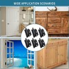 6 Pack 3 Inch x 3 Inch Door Hinges, 5/8"