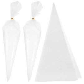 Uonlytech 50pcs Grouting Bag Construction Pointing Bag Heavy Duty Cement Bag Masonary Piping Bags Grout Cement Sealer Bag Tile Tools White