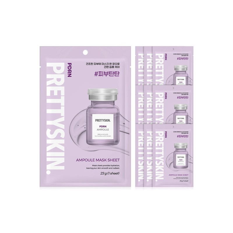 Pretty Skin PDRN Ampoule Mask Pack 30 Sheets PDRN Elasticity