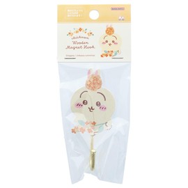 Sunstar Stationery S3623602 Chiikawa Hook, Wooden Magnetic Hook, Rabbit