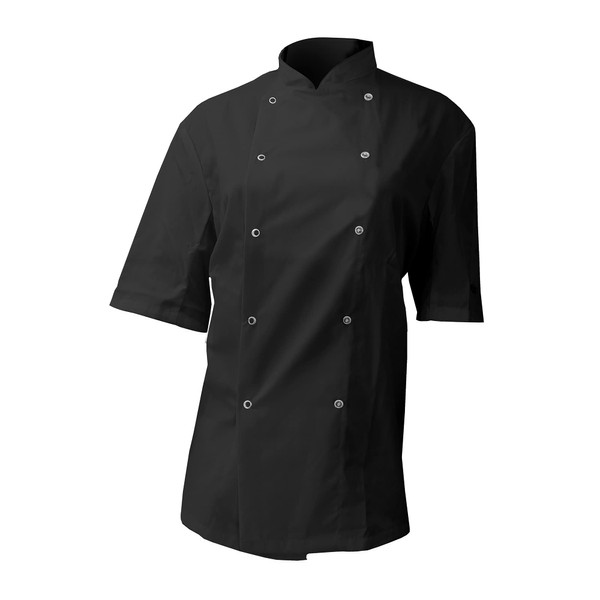 Dennys AFD Mens Chefs Jacket/Chefswear (M) (Black)