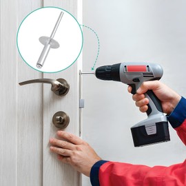 Aluminium Blind Rivets with Large Head, Flange Pop Rivets 4.8 x 20 mm (16 mm Head), Silver Rivets for Vehicles, Furniture, Mechanical Equipment (Pack of 100)