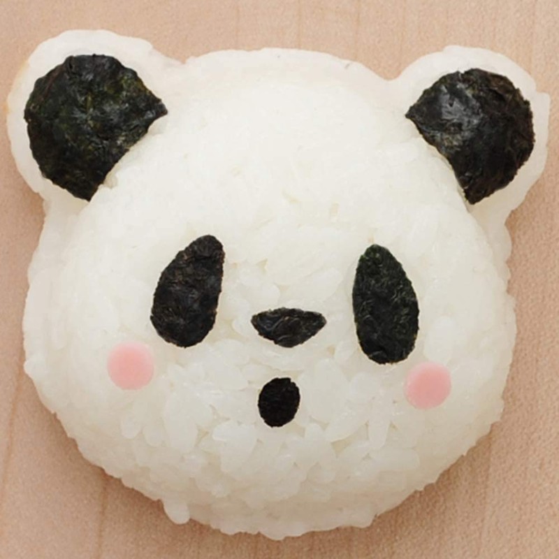 Ernest A-76939 Cara-Valve (Onigiri Model), Easy Mold Cutter (Omusubi Panda),