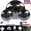 Unbranded Chrome 7" LED Headlight + Passing Lights For Harley