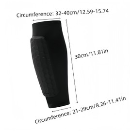 Football Shin Pads,1 Pair Soccer Shin Guards Sleeves,Breathable,Lightweights Protective Sleeve for Calf Compression Sleeve with Honeycomb Pads(black)