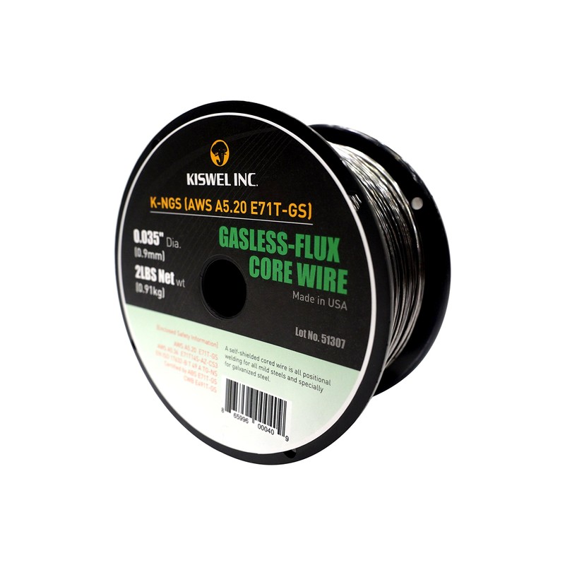 (Made In USA) K-NGS E-71TGS 0.035in. Dia 2lb. Gasless-Flux Core