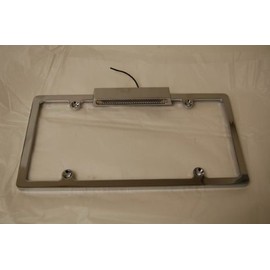 Racing Power Company R6071 Aluminum License Plate Frame with Light