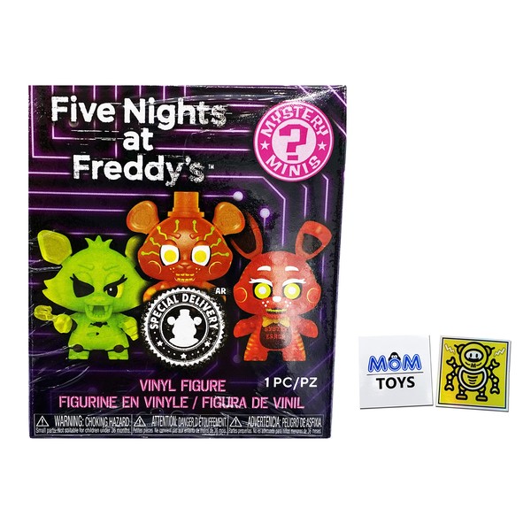 MOTIONRUSH Five Nights at Freddy's Special Delivery Mystery Minis Collectible Figures One Random FNAF Mystery Figure and 2 My Outlet Mall Stickers