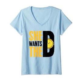She Wants The D Healthy Multivitamins Nutrition Vitamins V-Neck T-Shirt