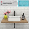 J-FAMILY 14.5'' x 10.6'' Bathroom Small Vessel Sink Above Counter