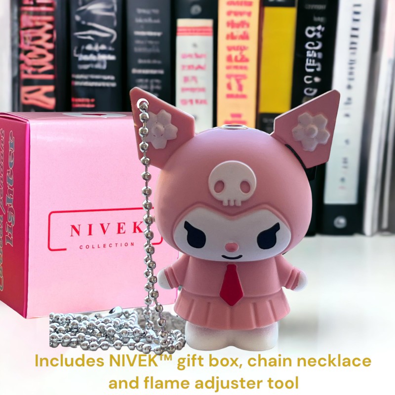NIVEK Kulomi Y2K Lighter Flame 3D Japanese Keychain Jester Character