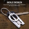 Stainless Steel Folding Scissors, Portable Foldable Travel Metal Scissors, 11.7
