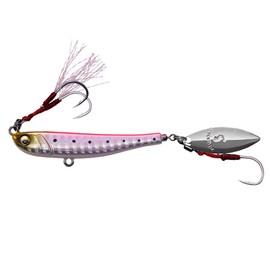 Megabass Makippa Metal Jig, 0.7 oz (20 g), Pink Iwashi (Sardine)
