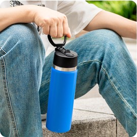 Prurex Straw Lid for Hydro Flask12 16 18 20 32 64 oz Wide Mouth Water Bottle, Replacement Lid with Straw for 2.28 "Wide Mouth Bottles, Water Bottle Accessories(1 Pack)