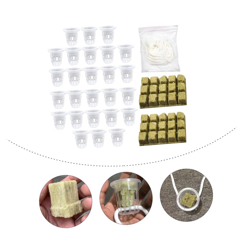 VICASKY 1 Set Hydroponic Plugs Set Soilless Substrate Grow Cubes