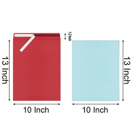 Mxinxiu 20 Pcs 10x13 inches Colored Catalog Envelopes self seal 28lb Colorful Printable Kraft Ultra Strong Peel & Seal For Mailing, Storage And Organizing Acid Free