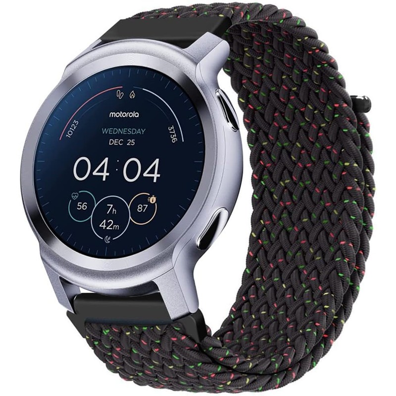 Correa Elástica Trenzada para Motorola Moto Watch 100 - Banda