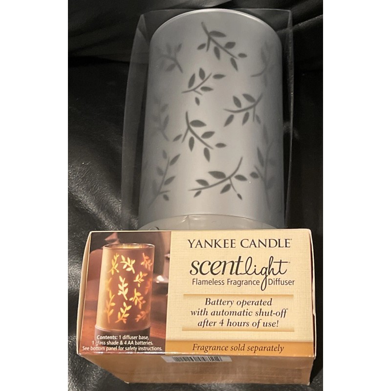 YANKEE CANDLE ScentLight Fragrance Diffuser Cordless LIGHTS RARE 2011 SILVER