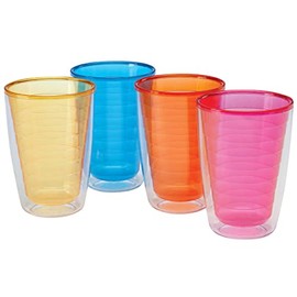 Rainbow Insulated Tumblers by Home Marketplace, Set of 4