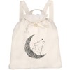 Azeeda 'Flower Moon Wolf' Canvas Rucksack/Backpack (RK00009209)