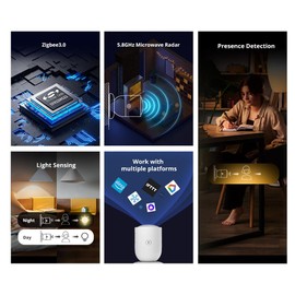 Smilewolf SNZB-06P Zigbee Human Presence Sensor Rardar Detector Motion Sensor Smart Home Automation for Alexa Alice ZHA Zigbee2MQTT (4)