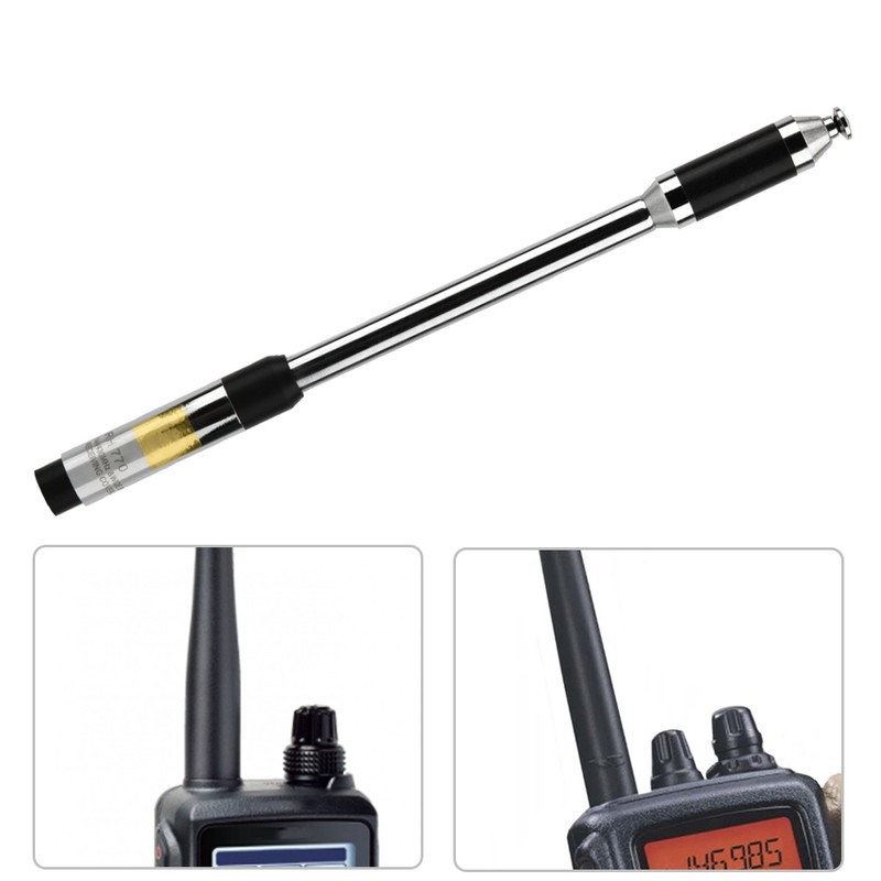 RH770 SMA Male Dual Band 144/430MHz Telescopic Handheld Walkie Talkie