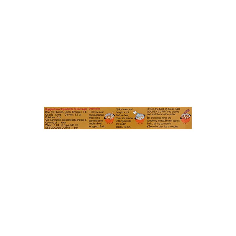 S&B, Golden Curry Sauce Mix, Hot, 3.2 oz