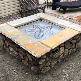 HPC Fire Penta Fire Pit Burner (PENTA12-NG), 12-Inch, Stainless Steel, Natural Gas