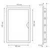 Plastic Inspection Door, 115mm x 165mm, Graphite Access Panel, ABS