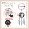 JSDDE Mini Urn Key Ring Dream Catcher Pendant for Ashes