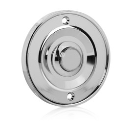 Byron DBW-21073 Bell Push - Flush Mount - Silver/Chrome