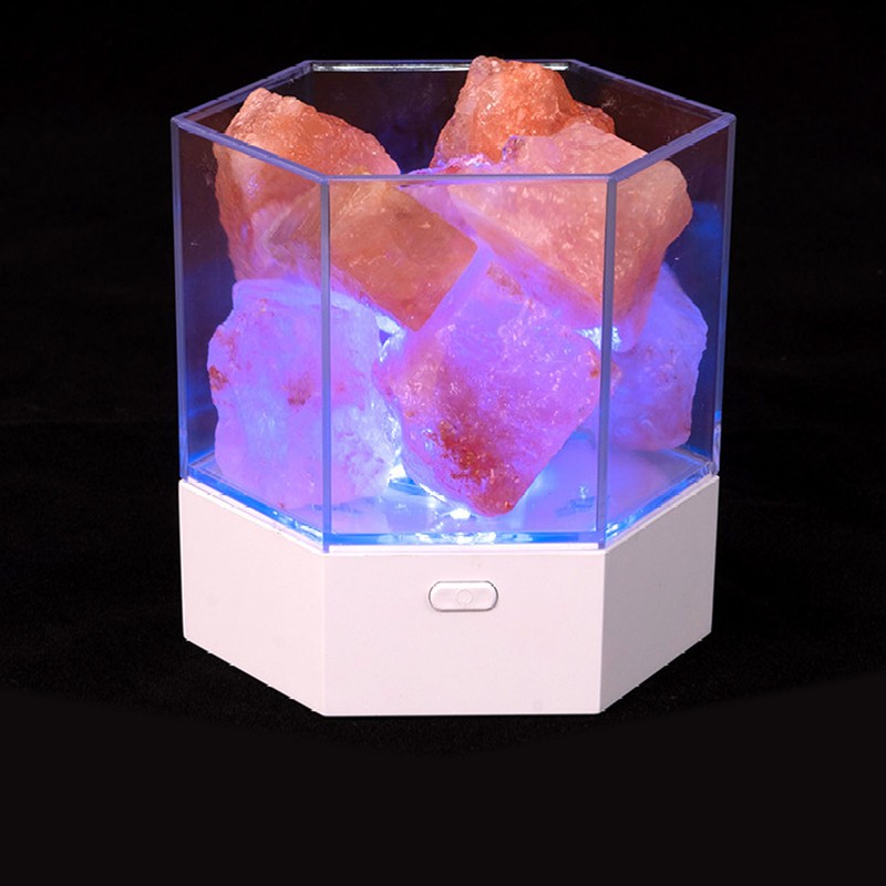 Himalayan Salt Lamp LED RGB Dimmable USB Decorative Essential Oil