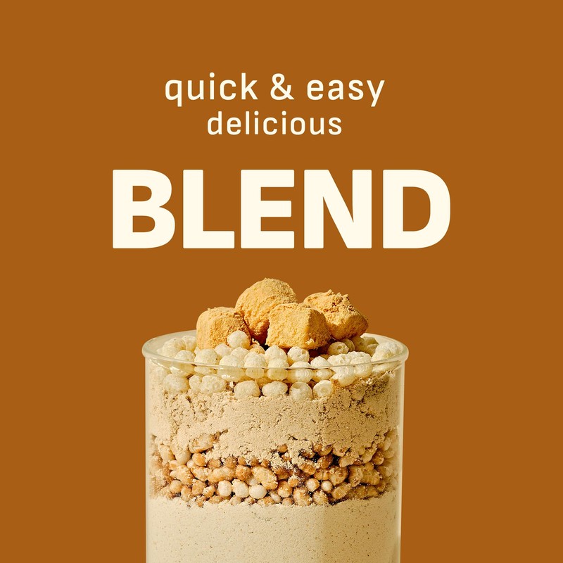 Flimeal Brown 17Grains Protein Shake, With Crunchy Protein Balls, Protein