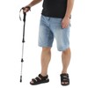 3 Section Retractable Hiking Stick Aluminum Alloy Mountaineering Balance Pole