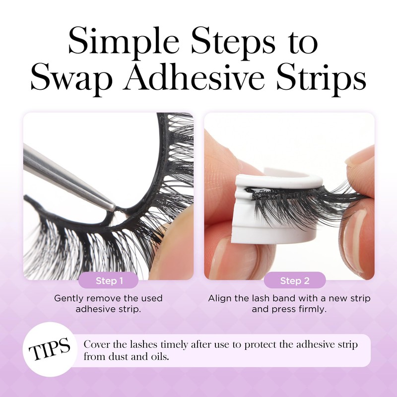 Self Adhesive Eyelashes Natural Look 172