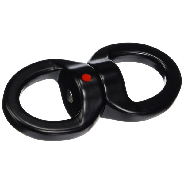 Fusion Climb Oval Swivel Aluminum Alloy Rings Black/Black, One Size (FP-8310)