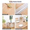 Rally Home Goods - Mantel rectangular de vinilo transparente de