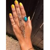 Yesallwas Tattoo Stickers, Gold, Sparkling, Realistic, Large, Set of 8,