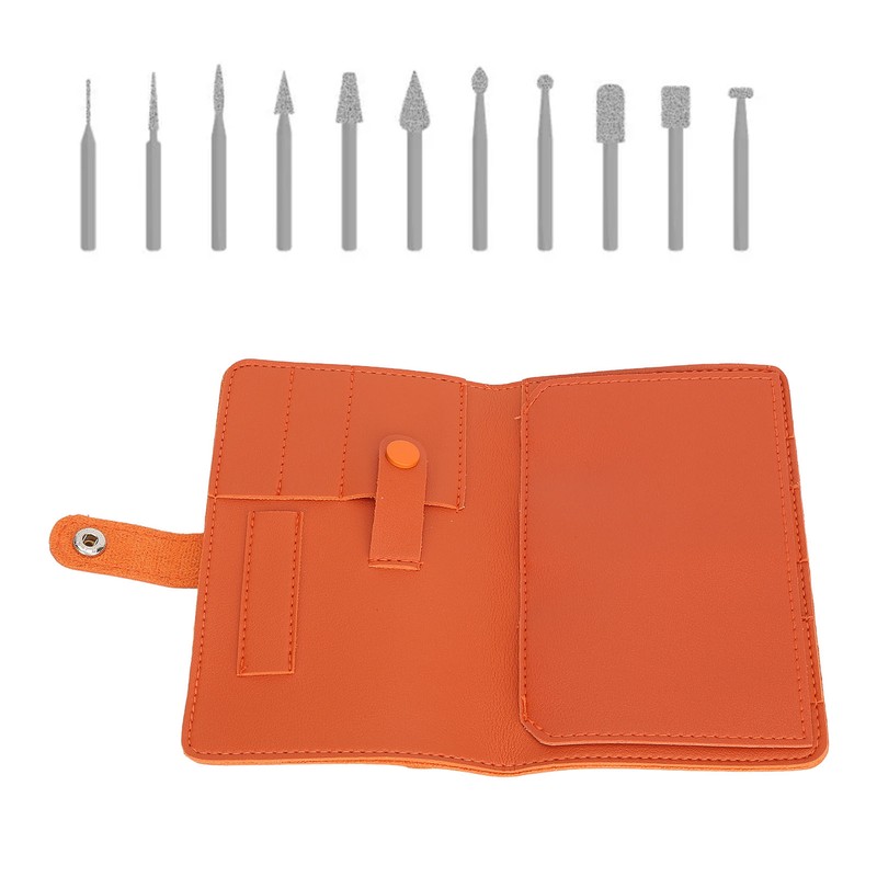 Nail Drill Bits Organizer Bag Storage 37 Slots Portable Multi
