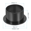 PATIKIL 3 Inch Duct Connection Flange ABS Straight Pipe Pipe