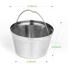 Reusable Coffee Filters 8-12 Cup Permanent Coffee Filters Basket Washable