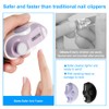 Electric Nail Clippers, Anti-Splash File Function (Purple)